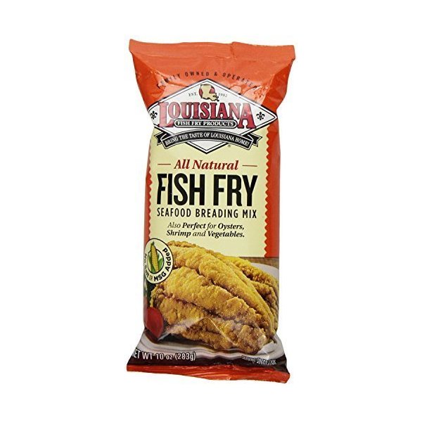 LOUISIANA All Natural Fish Fry Seafood Breading Mix 10 OZ(Pack of 2) by Louisiana