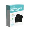 Vive Walker Grips - Padded Hand Covers - Soft Cushion Padding Medical for Folding Rolling Wheelchair, Rollator Handle, Senior, Elderly Grippers - Crutch Handle Pads - Mobility Aid Hand Cushion (Black)