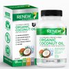 Renew Actives Coconut Oil Supplement - Source of Antioxidants & Natural Fatty Acids - for Health & Overall Wellness - 120 Softgels