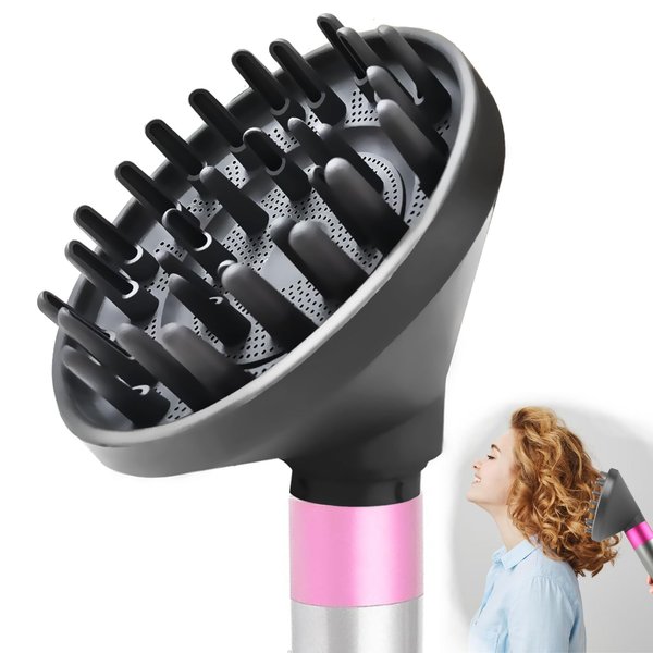 DianSung Upgraded Diffuser Attachments for Dyson for Airwrap Styler, Convertible for Airwrap Styler in Hair Dryer, Diffuser Nozzle Hair Dryer Attachment