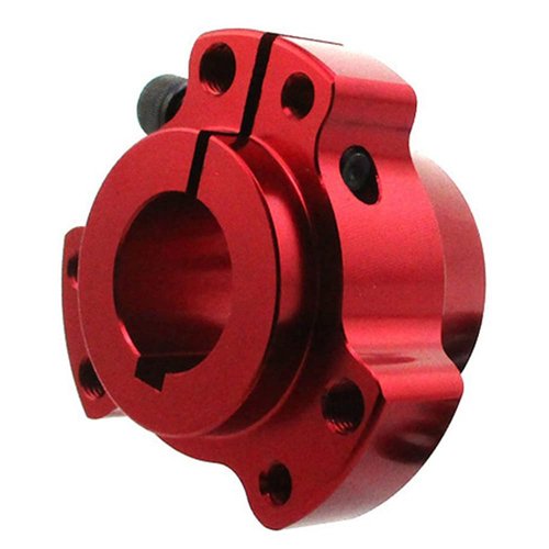 DJ-Motor Red 1" 25mm Bore with 1/4" Keyway Lightened Billet Rear Wheel Hubs for Go Kart Drift Trike