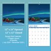 2024-2025 Wall Calendar - Nothern lights Calendar 2024-2025, July 2024 - December 2025, 12" x 24" (Open), 18 Month Wall Calendar with Hanging Holes