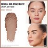 Oulac Matte Bronzer Powder Face Makeup with Mirror - Natural SunKissed Bronzer Look,Highly Pigmented Cream Bronzer, Long Lasting Glow, Easy to Blend, Vegan & Cruelty-Free BS02