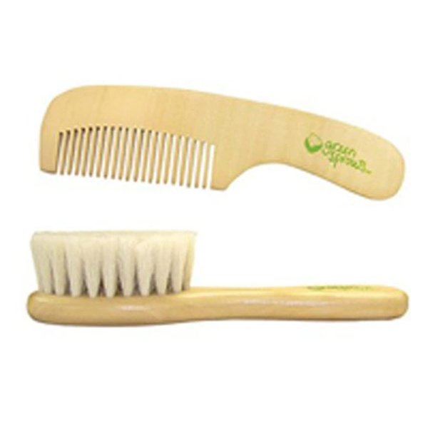 Gs Baby Brush & Comb Set Size Ea Green Sprouts Brush And Comb Set3