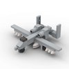 WW2 A-10 Fighter Jet MOC Building Blocks,Army Battle Brick Mode, Blocks Building Sets Toys,Airplane Building Toys,war Planes, Toy Building Sets, Plane Kit for Kids 4-14(48PCS)