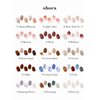 ohora Semi Cured Gel Nail Strips (N Addict) - Works with Any Nail Lamps, Salon-Quality, Long Lasting, Easy to Apply & Remove - Includes 2 Prep Pads, Nail File & Wooden Stick - Red