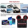 FXC Waterproof Marine Boat Rocker Switch Panel 4 Gang with Dual USB Slot Socket + Cigarette Lighter Red LED Light for Car Rv Vehicles Truck