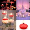 6 PCS Floating Candles, Red Unscented Dripless Wax Burning Candles 1.77 Inch Diameter Floating Candles Discs for Cylinder Vases, Weddings, Pool Party, Wedding, Holiday, Home Decor (Red)