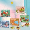 Jumbo 24 Piece Puzzles for Kids Ages 3-5, Floor Puzzles for Kids Ages 3-5 About Treetop Talks, Educational Preschool Puzzle with Puzzle Sticker Sheets, Perfect Learning Toy Gift for Boys and Girls