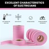 Lichamp 10-Pack Pink Electrical Tape Waterproof, 3/4 in x 66ft, Industrial Grade UL/CSA Listed High Temp Electrical Tape Pink Electric Super Vinyl