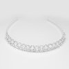 Wedding Bridal Tiara Headband Silver Rhinestones and Clear Crystals