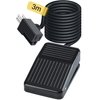 Coolneon Foot Switch Normally Off Press and Hold to ON 10FT UL Cable & Plug, Dead Man Pedal Momentary 15A 250VAC US 3-Prong Piggyback for Lichtenberg Machine Table Saw Scroll Saw Miter Power Tools
