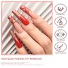 VENALISA Hema-Free Red Gel Nail Polish Set- 6 Colors Popular Red Burgundy Glitter Gel Polish Kit, DIY at Home Salon Christmas New Year's Gifts for Girls