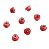 GDOOL 8PCS Flange M4 Lock Nuts Serrated Nylon Self-Tightening Aluminum M4 Wheel Hardware for Axial HPI TLR ECX Model RC Car Vehicles Upgraded Replacement Parts (Red)