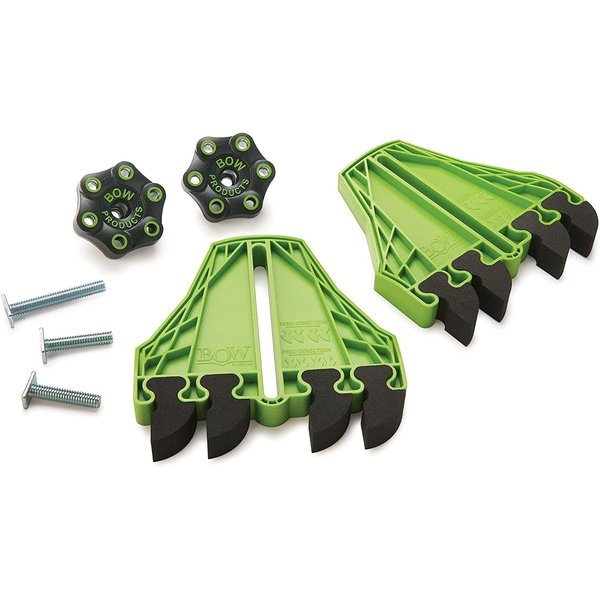 BOW Products FencePRO FP4 - Featherboard for Table Saws - EVA Feathers that Reduce Kickback - For Use on Fences for Table, Router or Band Saws - Woodworking Tools and Safety Accessories - Pack of 2