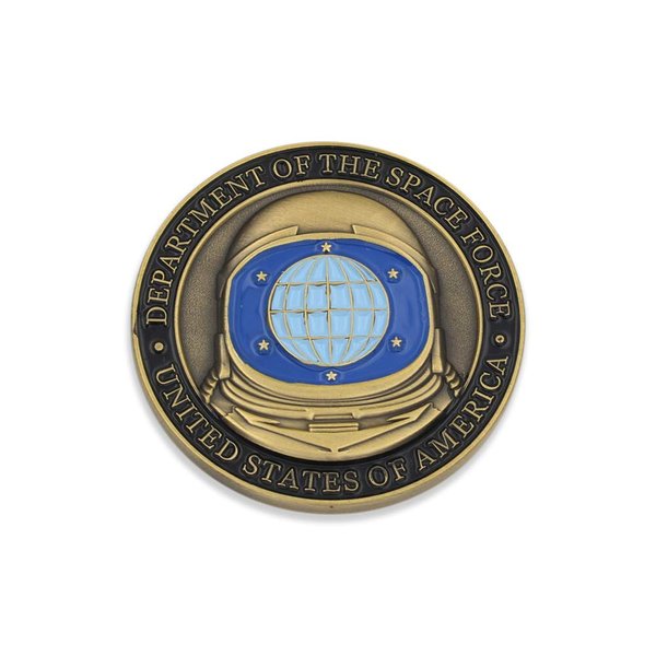 WizardPins Department of The Space Force USA (1 Antique Gold Coin)