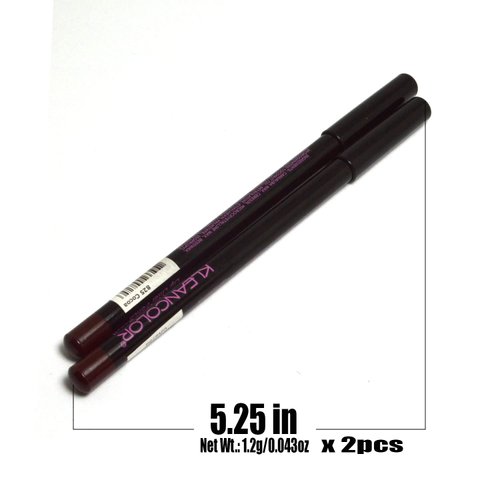 Kleancolor Lip Liner Pencil 2pcs x [ 825 Cocoa ] High Precision Lipliner + Free Zipper Bag