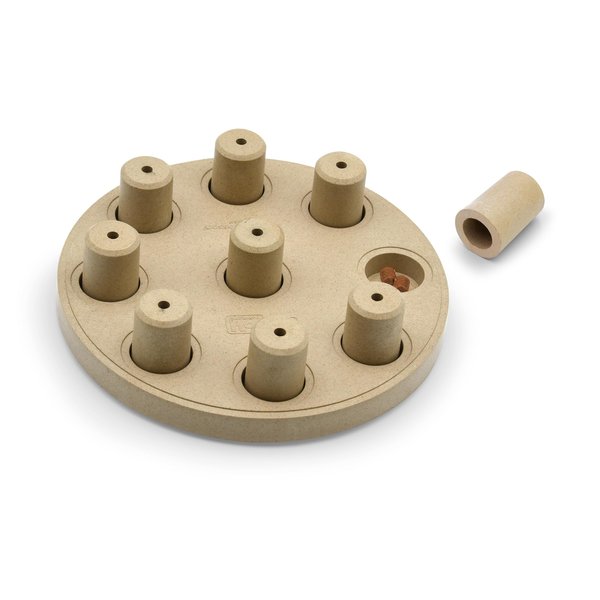 Outward Hound Nina Ottosson Dog Smart Dog Puzzle Interactive Treat Puzzle Dog Enrichment Dog Toy, Level 1 Beginner, Tan, Composite