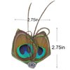 Acenail Boho Peacock Feather Hair Clips Crystal Hair Pins Fashion Feather Hair Barrettes Hair Accessory for Women and Girls