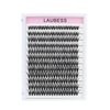 Cluster Lashes 240pcs 40D DIY Eyelash Extension D Curl Long Individual Lashes Mixed Tray Faux Mink Lash Clusters Extensions 0.07 0.10 Black (40D-0.07D-9-16mm)