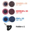 90pcs 2 Inches Sanding Discs,Surface Conditioning Disc,Quick Change Sanding Disc with a 1/4 Inch Holder,Fine Medium Coarse Aluminium Oxide Nylon Pads