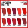 Maybelline Super Stay Matte Ink Liquid Lipstick Makeup, Long Lasting High Impact Color, Up to 16H Wear, Dancer, Brick Red, 1 Count