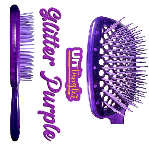 UNtanglez. Wet and Dry Vented Detangling Hair Brush For All Hair Types. Quickly Brush Out Your Hair Without Painful Pulling.
