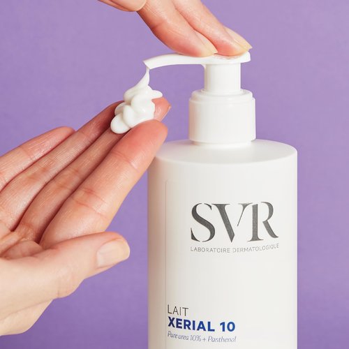 SVR Xerial 10 Ultra-Rich Body Lotion - Relief Soothing Moisturizer for Extremely Dry Itchy Skin - 10% Pure Urea and Shea Butter 48hr Moisturizing Cream for Babies, Kids, Teens & Adults, 13.5 fl.oz.