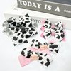 Cow Print Hair Bows Clips for Girls,Cute Moo Cow Bows Grosgrain Ribbon Hair Bow Alligator Clips for Toddler Children Kids Women Cowgirl Birthday Party Costume Hair Accessories Birthday Gifts, 6Pcs