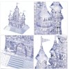 Coolplay 20 Songs Musical 3D Crystal Castle Puzzle for Adults Brain Teaser Light-Up Base Included, 105pcs
