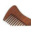 Wooden Comb Wide Tooth Pocket Comb Purple Sandalwood Handmade Hair Comb - WC020