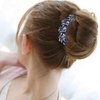 Sankuwen Flower Rhinestones Hair Combs Accessories,Perfect Mother's Day Gifts,Brithday gifts(Style B,Deep Blue)