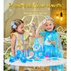 Kids Makeup Kit for Girls Princess Dress Up for Girls, BIBUTY Pretend Play Fake Makeup Set Toy for Girls with Princess Dress Costume Princess Shoes Crown, Princess Toy Gift for 3-6 Toddler Little Girl