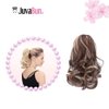 JUVABUN Claw Clip Wavy Ponytail Extension 12" -Brownish Blonde| Hair Extension Clips | Ponytail Extension Human Hair | Wavy Hair Extensions | Washable Realistic And Synthetic | Brownish Blonde