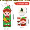 YSURE 24 PCS Christmas Crafts for Kids Ages 4-8 with Bookmark Christmas Stickers Making Foam with Snowman Kit Penguin DIY Christmas Ornaments Kits for Decorations Winter Tree Favors Patry Supplies
