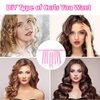 JYHi Heatless Hair Curler Rod Headband Skin No Heat Hair Curls for Long Hair with Removable Adjustable Straps Sleep In Over Night Heatless Curling Hair Roller for Women Girls Use Soft （Pink）