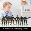 Army Men Action Figures Set, Include 12 Toy Soldiers with Digital Camo and Millitary Weapons-US Army Special Forces Group Toys for Kids Boys, Best Age 4-7 Year Old