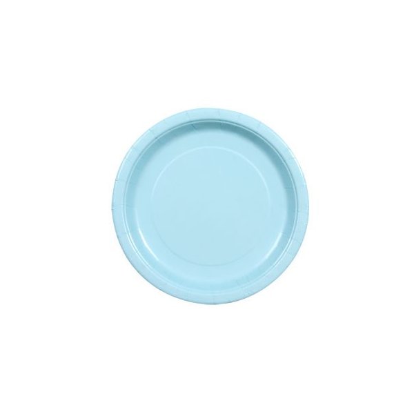 Party Color Paper Plates Light Blue 9" 40 Count