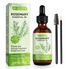 HUALIJIA Rosemary Oil for Hair Growth, 100% Pure Natural Rosemary Essential Oil - Anti Hair Loss Stimulate Hair Growth, Rosemary Hair Oil for All Hair Types, 2.02 Fl Oz