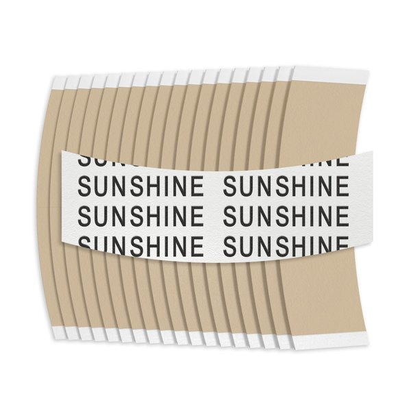 Sunshine Tape Sunshine Hairpiece Wig Tape (108 Pieces) - Back Curve - Double Sided Adhesive Tape for Toupee Lace Front Wig Strong Hold Waterproof Strips