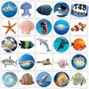 CHARLENT Realistic Ocean Animals Temporary Tattoos for Kids - 148 Individually Sheets Sea Creature Tattoos for Boys Girls Ocean Birthday Party Favors Goodie Bag Fillers