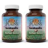 Yerba Prima Great Plains Bentonite Clay Caps Plus Herbal Detox (Pack of 2) - Food Grade - Liver & Colon Cleanse Supplement Capsules