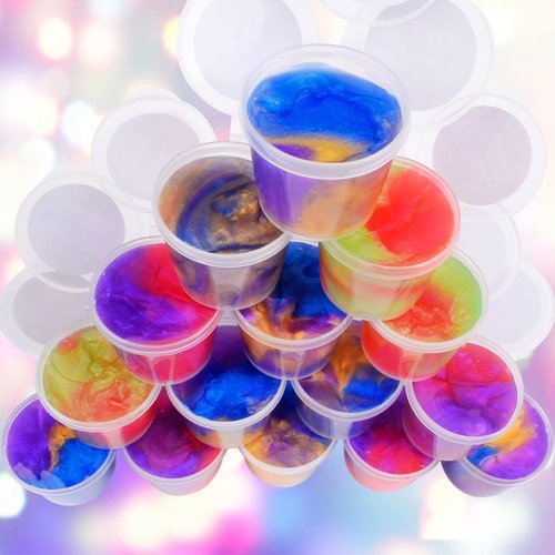 Kids Party Favors Slime Putty, 16 Pack Galaxy Slime Bulk, Slime Kit for Girls & Boys 10-12, Slime, Birthday Gifts, Easter Basket Stuffers for Kids
