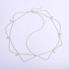 Blindery Boho Head Chain Pearl Head Jewelry Silver Headpiece Layered Hair Chain Wedding Festival Hair Accessories for Women and Girls
