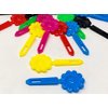 Tara Girls Super Cute Self Hinge Plastic Mulit Design Hair Barrettes Selection. 28 pc N.Sunflower mix color. Flower size 0.8 inch * 0.8 inch