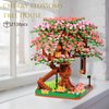 Cherry Blossom Bonsia Tree Building Set for Adult, Micro Cherry Treehouse Building Blocks for Kids, Mini Flowers House Building Bricks Toys for Ages of 14+ (2138PCS)