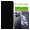 OLED Digital Display Replacement Compatible with Tecno Spark 20 Pro KJ6 (Black Without Frame) LCD Display Touch Screen Digitizer Assembly with Repair Tools