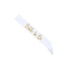 VMila Bachelorette Party Veil - Perfectly Designed for Bride to Be with Stylish Bride to Be Sash, Bridal Shower Tiara, Bridal Sash - Ideal Bride Sash for Bachelorette Party (Gold White)