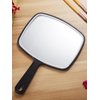 OMIRO Hand Mirror, Black Handheld Mirror with Handle, 6.3" W x 9.6" L