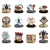 12 PCS Detective Honeycomb Centerpieces for Table Decor, Mystery Detective Table Decorations Table Toppers for Men Women Detective Party Decorations Detective Birthday Party Supplies
